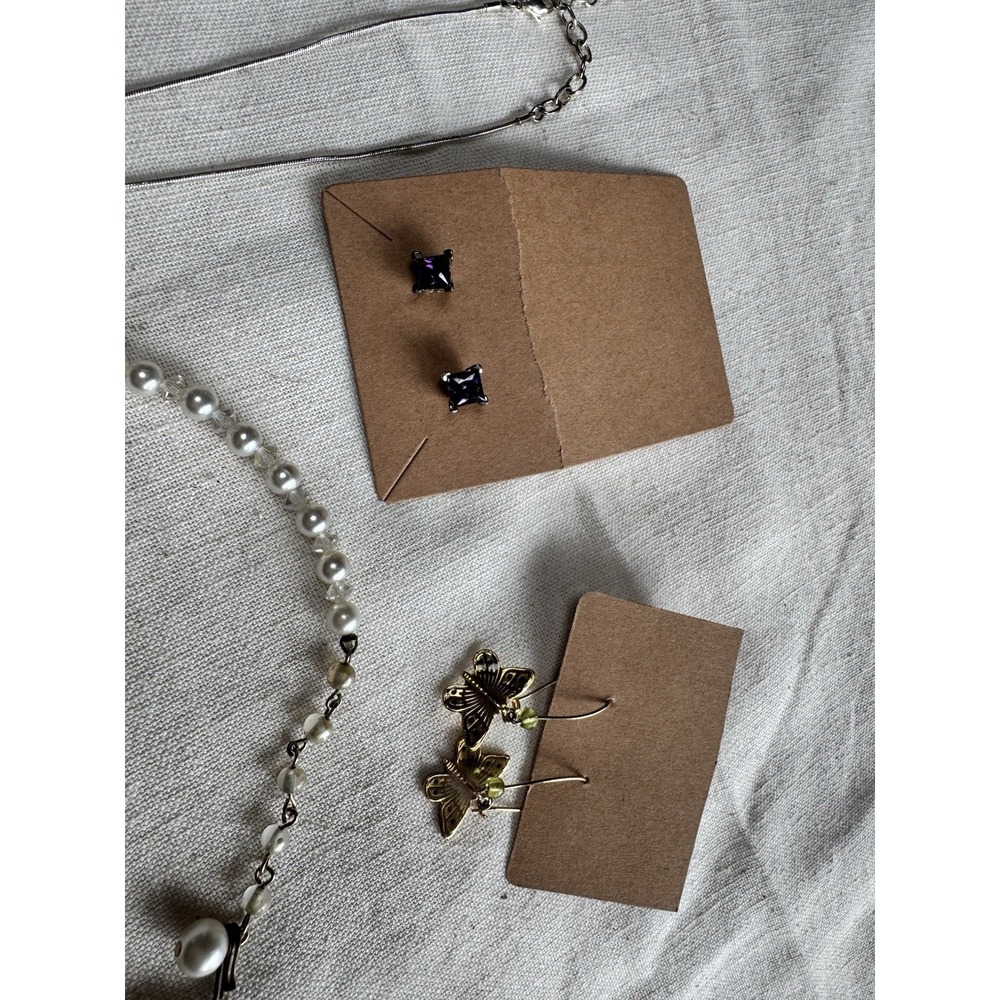 Coquette Vintage Jewelry Lot Hearts Butterflies Pearl Avon Rings Girly Bundle - Picture 7 of 9